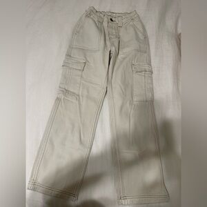 Cream Cargo pants